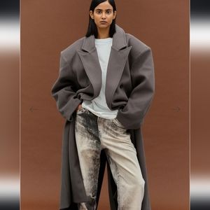 Source Unknown Wallis Oversized Grandpa Coat